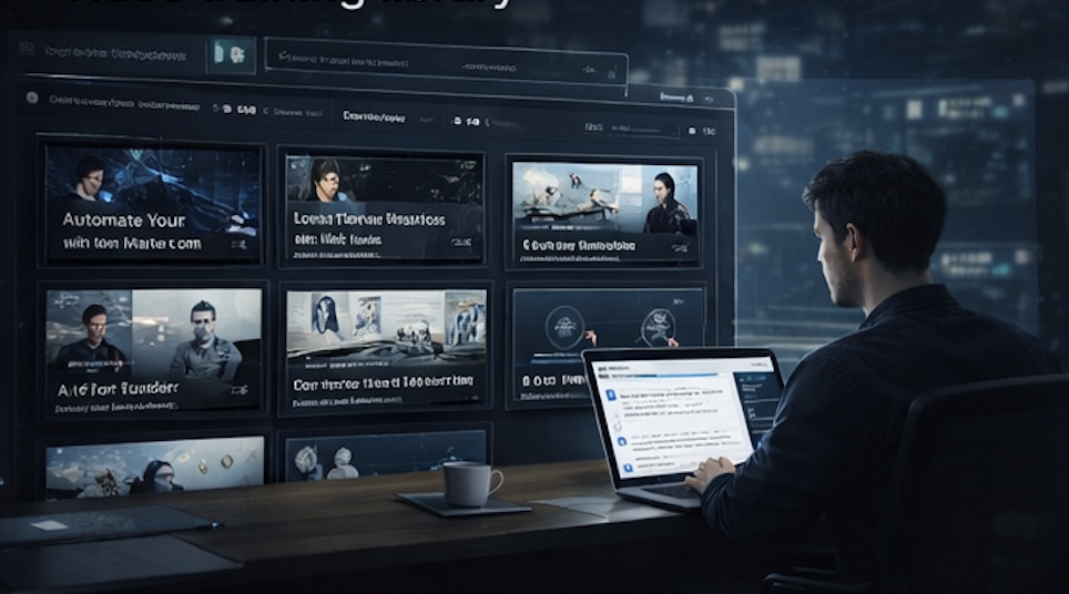 Embedded training video player